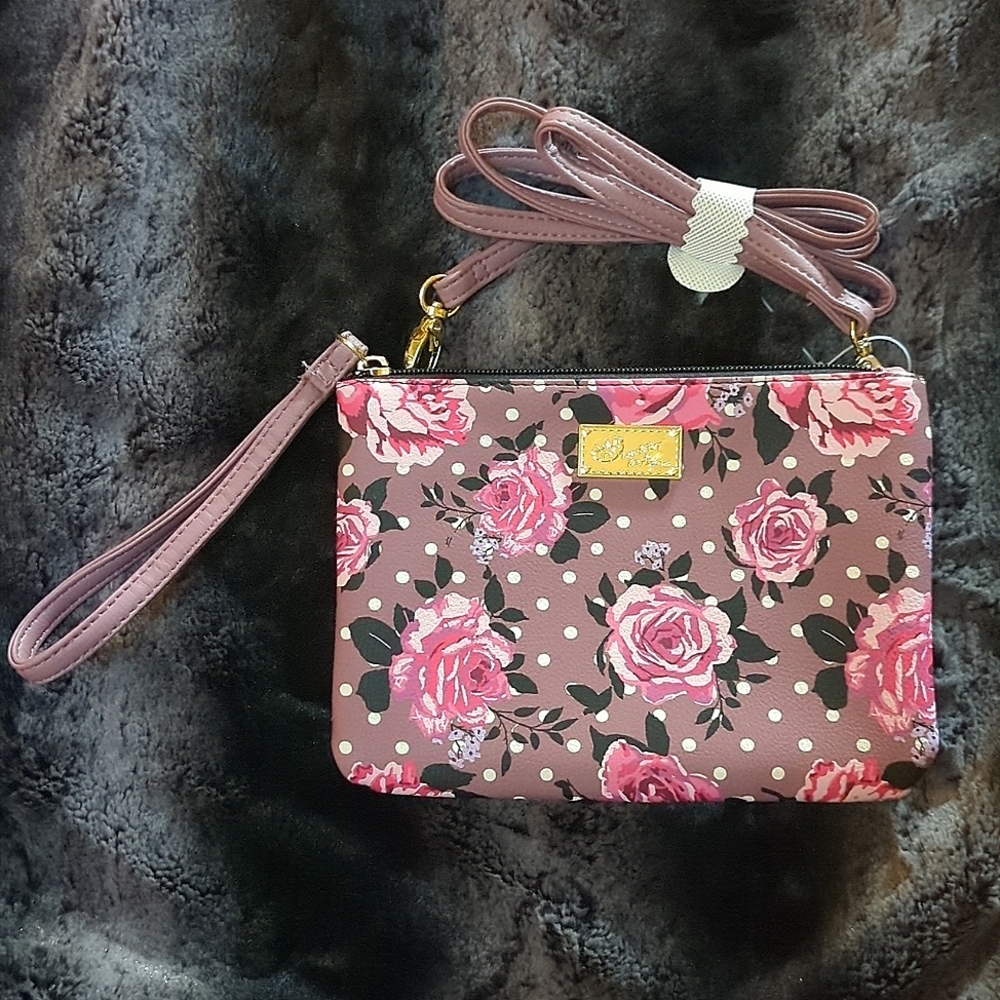 Betsey Johnson crossbody/wristlet purse